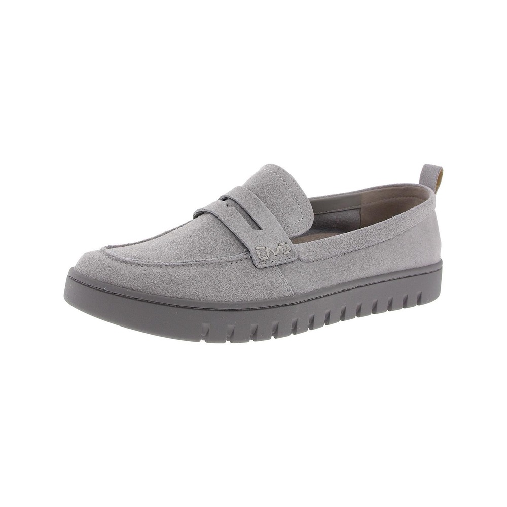 VIONIC Journey Uptown Loafer Womens Size 8.5 US Gray Suede Shoes Flats Slip On